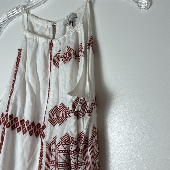 Joie Milanira Embroidered Maxi Dress in Porcelain - Size 06 - Picture 5 of 9